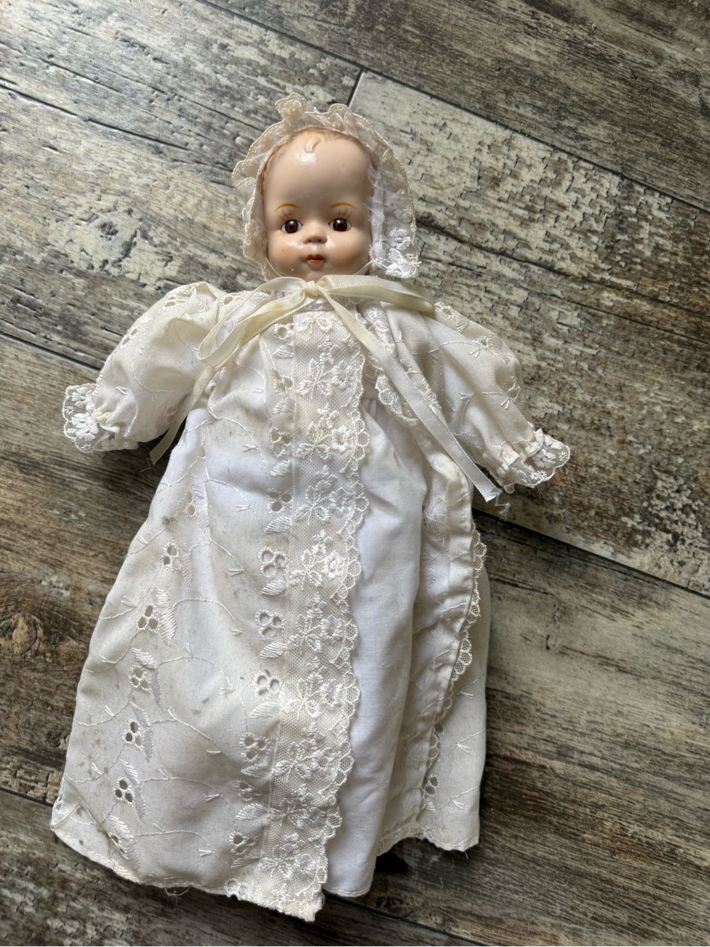 2 for $30 sale; Victorias collection 1982 bisque porcelain Christening Doll.